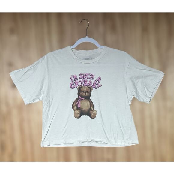 Melanie Martinez Trilogy Tour I'm Such A Crybaby Cropped Teddybear Tee Sz Medium - Picture 2 of 6